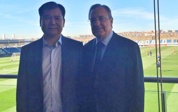 El dueño del Inter se reunió con Florentino en Valdebebas