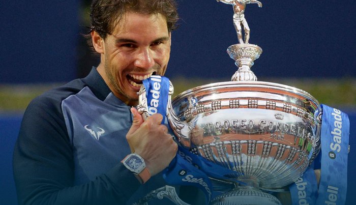 Rafa Nadal, nueve veces campeón del Trofeo Conde Godó